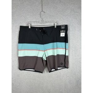 O'Neill Board Shorts Mens 42 Four Square Stretch 19" Swim Trunks Colorblock
